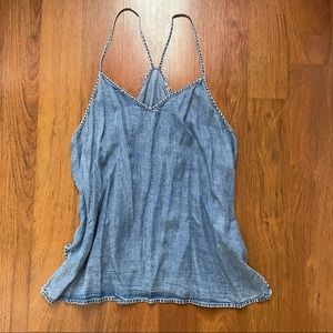 Calvin Klein denim inspired sleeveless tee